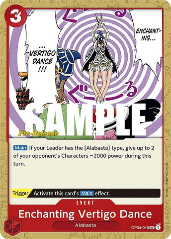 Image for Enchanting Vertigo Dance (OP04-018) [Kingdoms of Intrigue Pre-Release Cards] - One Piece Card Game