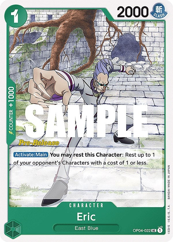 Image for Eric (OP04-022) [Kingdoms of Intrigue Pre-Release Cards] - One Piece Card Game