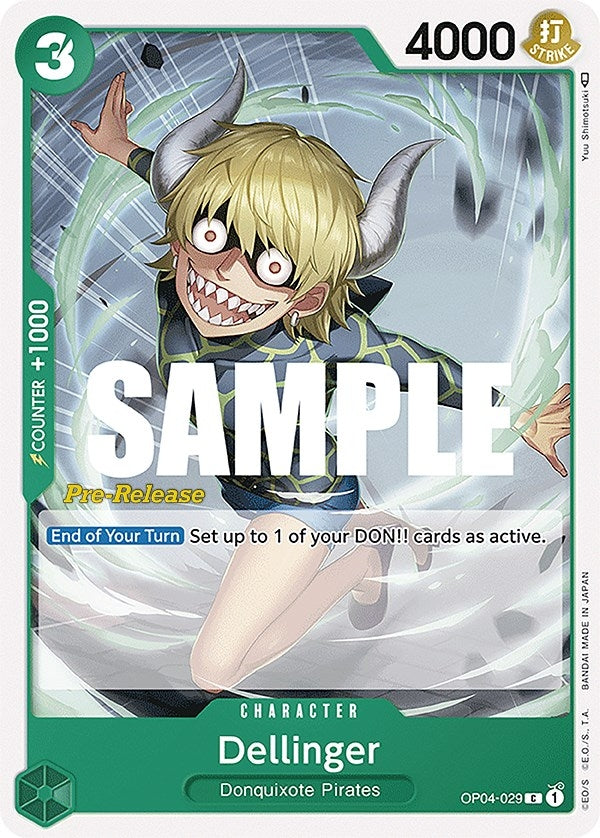 Image for Dellinger (OP04-029) [Kingdoms of Intrigue Pre-Release Cards] - One Piece Card Game