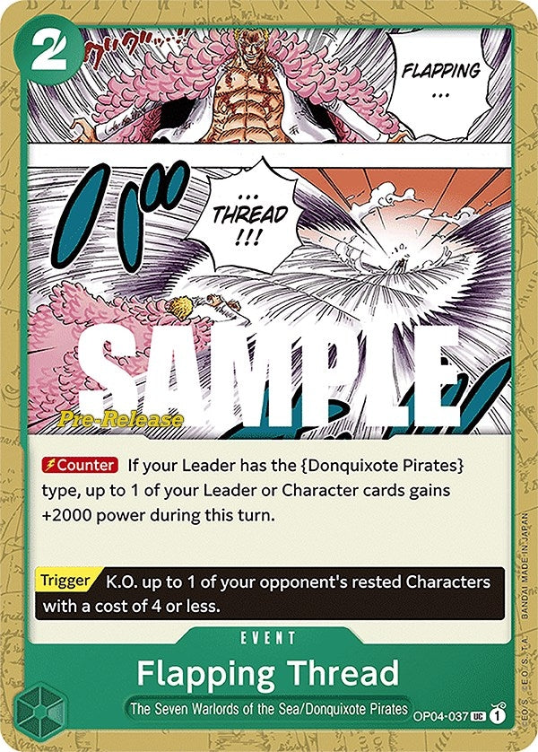 Image for Flapping Thread (OP04-037) [Kingdoms of Intrigue Pre-Release Cards] - One Piece Card Game
