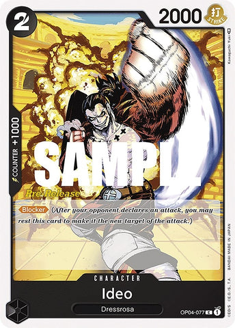 Image for Ideo (OP04-077) [Kingdoms of Intrigue Pre-Release Cards] - One Piece Card Game