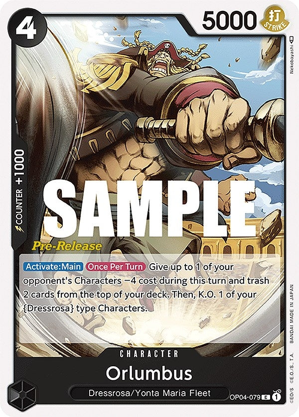 Image for Orlumbus (OP04-079) [Kingdoms of Intrigue Pre-Release Cards] - One Piece Card Game