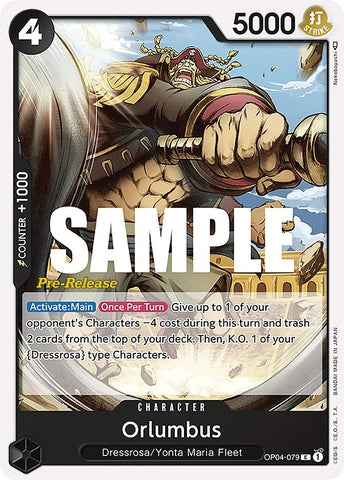 Image for Orlumbus (OP04-079) [Kingdoms of Intrigue Pre-Release Cards] - One Piece Card Game