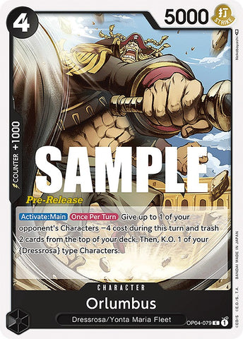 Orlumbus (OP04-079) [Kingdoms of Intrigue Pre-Release Cards]