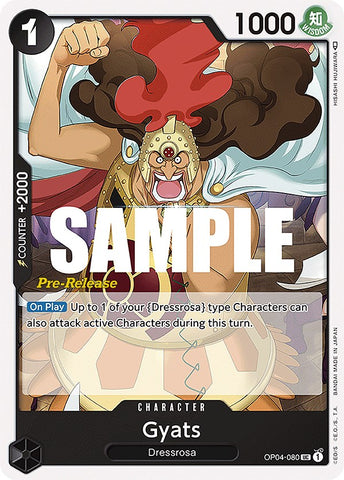 Gyats (OP04-080) [Kingdoms of Intrigue Pre-Release Cards]