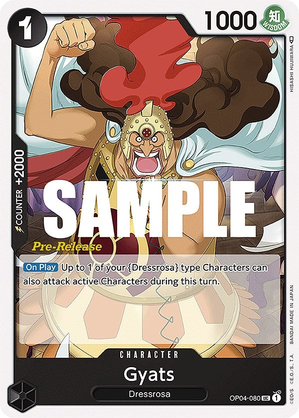 Image for Gyats (OP04-080) [Kingdoms of Intrigue Pre-Release Cards] - One Piece Card Game
