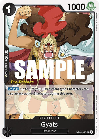 Image for Gyats (OP04-080) [Kingdoms of Intrigue Pre-Release Cards] - One Piece Card Game