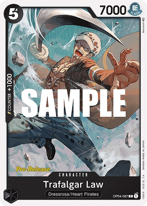 Image for Trafalgar Law (OP04-087) [Kingdoms of Intrigue Pre-Release Cards] - One Piece Card Game