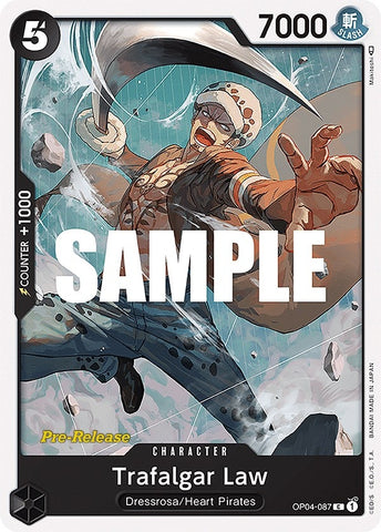 Image for Trafalgar Law (OP04-087) [Kingdoms of Intrigue Pre-Release Cards] - One Piece Card Game