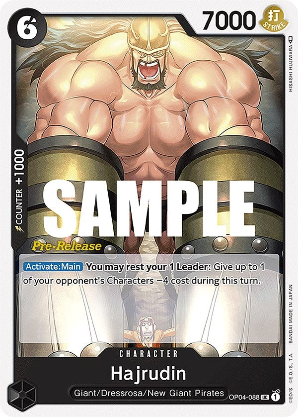 Image for Hajrudin (OP04-088) [Kingdoms of Intrigue Pre-Release Cards] - One Piece Card Game