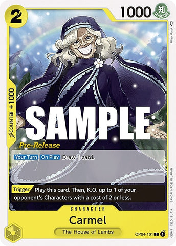Image for Carmel (OP04-101) [Kingdoms of Intrigue Pre-Release Cards] - One Piece Card Game