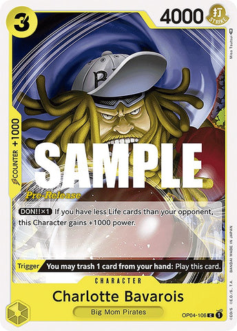 Charlotte Bavarois (OP04-106) [Kingdoms of Intrigue Pre-Release Cards]