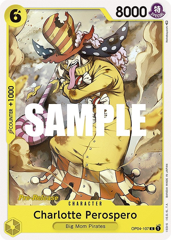 Image for Charlotte Perospero (OP04-107) [Kingdoms of Intrigue Pre-Release Cards] - One Piece Card Game