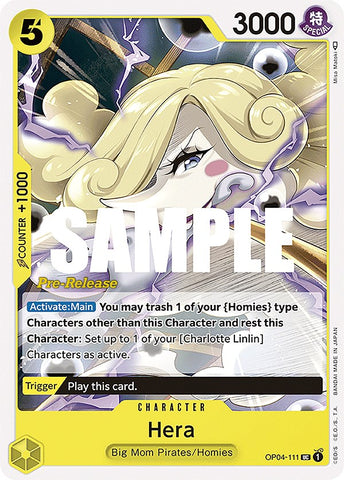 Hera (OP04-111) [Kingdoms of Intrigue Pre-Release Cards]