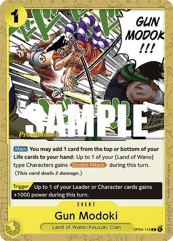 Image for Gun Modoki (OP04-115) [Kingdoms of Intrigue Pre-Release Cards] - One Piece Card Game