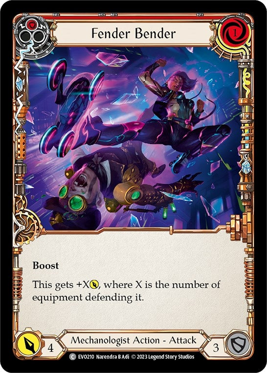 Image for Fender Bender (Red) (EVO210) (Bright Lights) - Flesh and Blood TCG