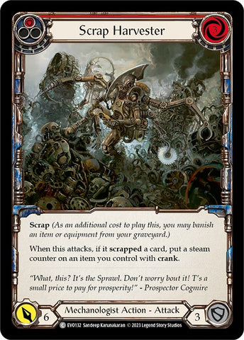 Image for Scrap Harvester (Red) (EVO132) (Bright Lights) - Flesh and Blood TCG