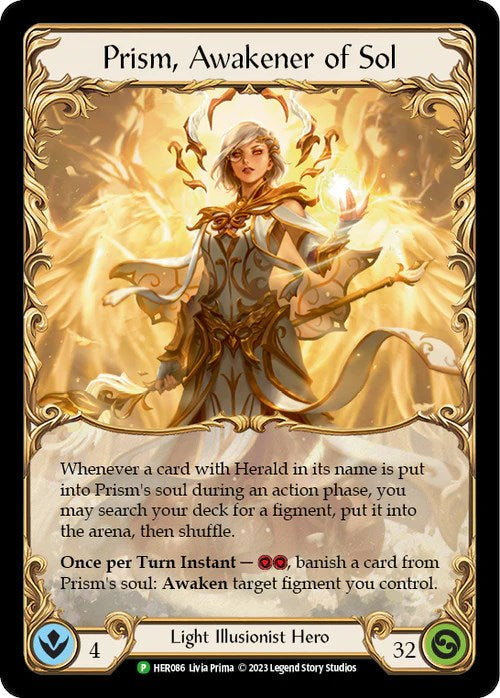 Prism, Awakener of Sol [HER086] (Promo) Cold Foil