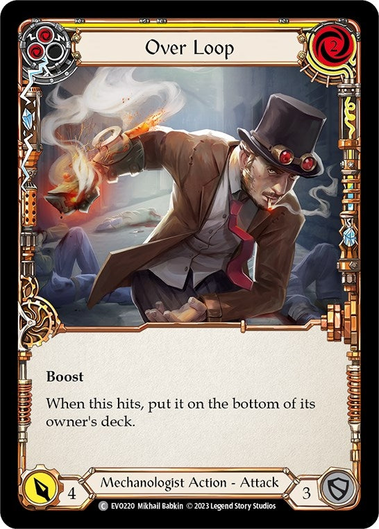 Image for Over Loop (Yellow) (EVO220) (Bright Lights) - Flesh and Blood TCG