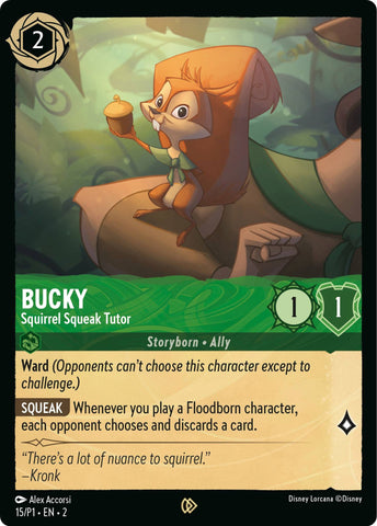 Bucky - Squirrel Squeak Tutor (15) [Disney Lorcana Promo Cards]