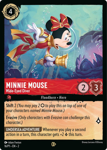 Minnie Mouse - Wide-Eyed Diver (16) [Disney Lorcana Promo Cards]