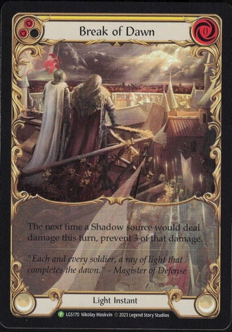 Break of Dawn (Yellow) [LGS170] (Promo) Rainbow Foil