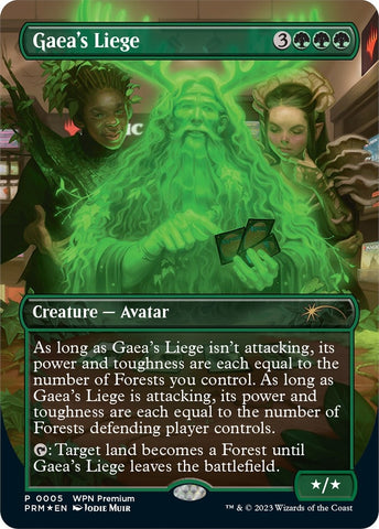 Image for Gaea's Liege (Borderless) (5) [WPN & Gateway Promos] - Magic: The Gathering