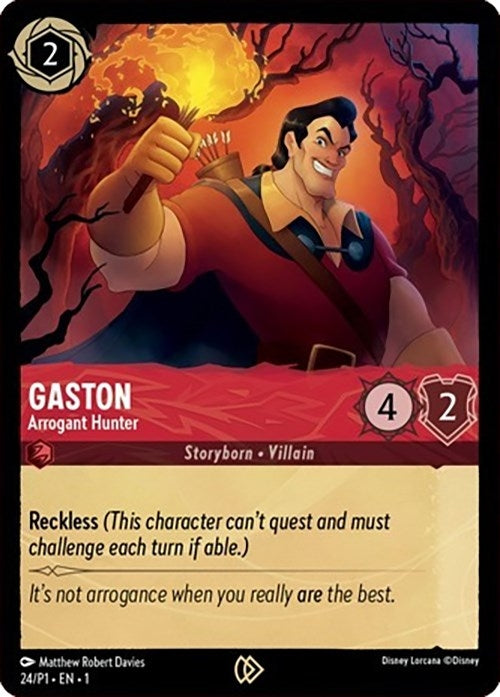 Image for Gaston (24) [Disney Lorcana Promo Cards]
