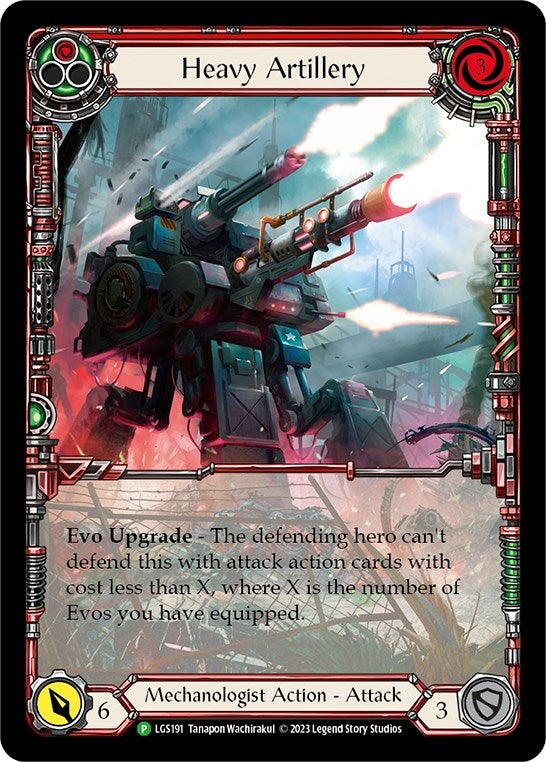Heavy Artillery (Red) [LGS191] (Promo) Rainbow Foil
