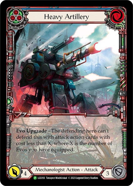 Heavy Artillery (Blue) [LGS193] (Promo) Rainbow Foil