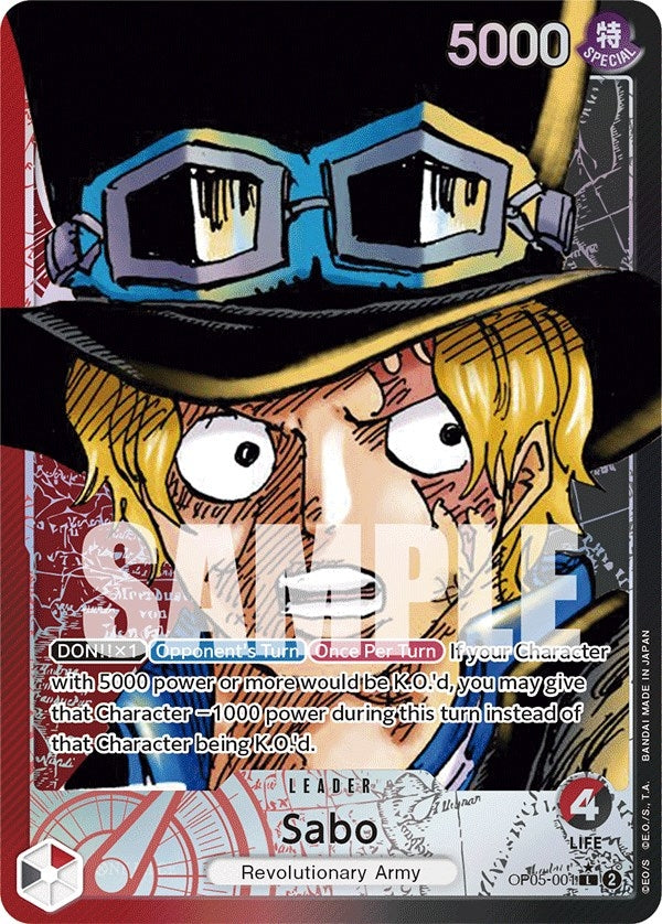 Image for Sabo (001) (Alternate Art) (OP05-001) [Awakening of the New Era] - One Piece Card Game