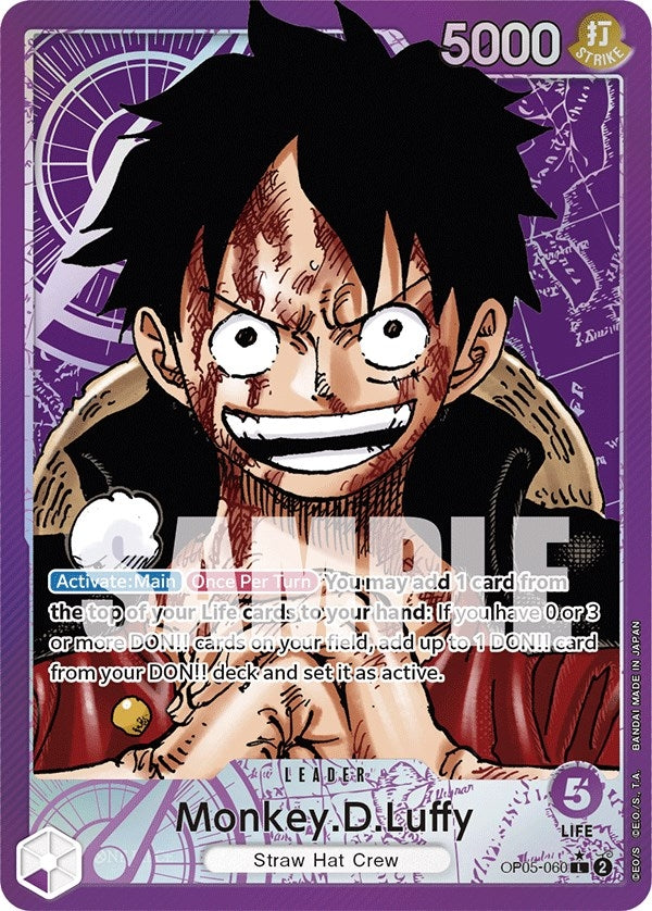 Image for Monkey.D.Luffy (060) (Alternate Art) (OP05-060) [Awakening of the New Era] - One Piece Card Game