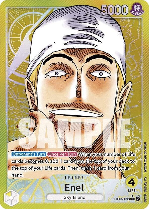 Image for Enel (098) (Alternate Art) (OP05-098) [Awakening of the New Era] - One Piece Card Game