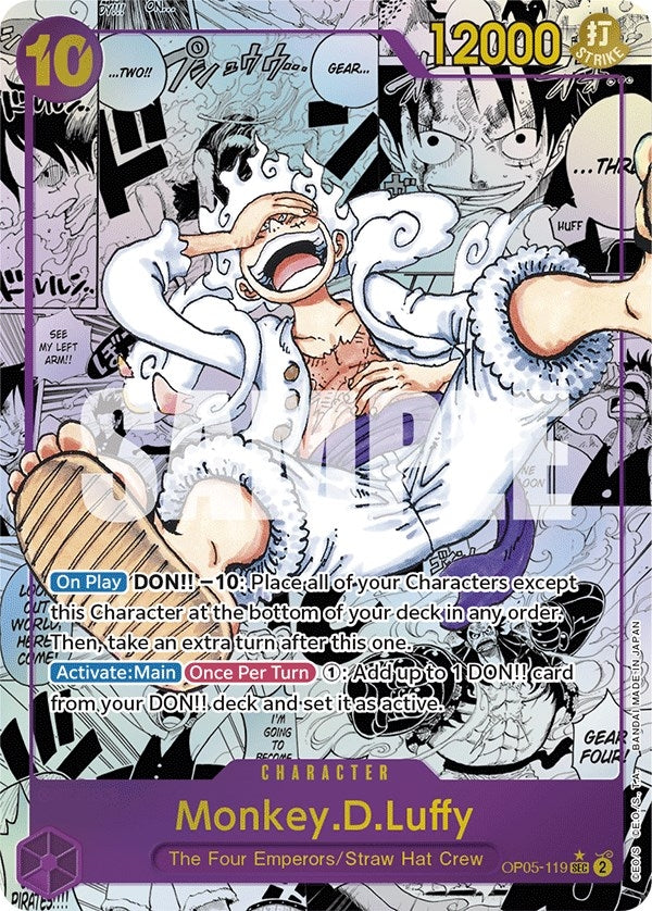 Image for Monkey.D.Luffy (119) (Alternate Art) (Manga) (OP05-119) [Awakening of the New Era] - One Piece Card Game