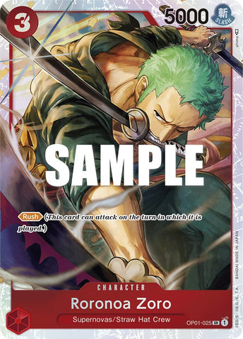 Roronoa Zoro (OP01-025) [Ultra Deck: The Three Captains]