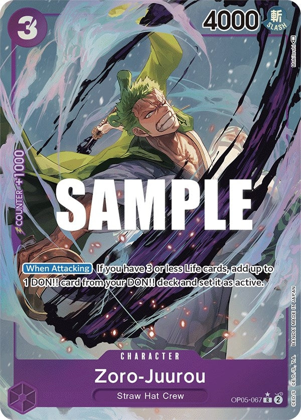 Image for Zoro-Juurou (Alternate Art) (OP05-067) [Awakening of the New Era] - One Piece Card Game