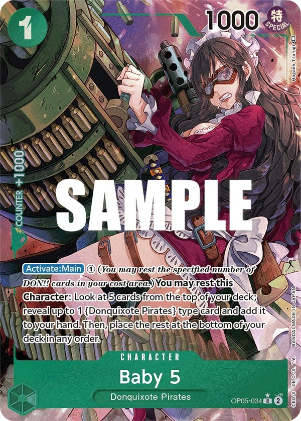 Image for Baby 5 (034) (Alternate Art) (OP05-034) [Awakening of the New Era] - One Piece Card Game