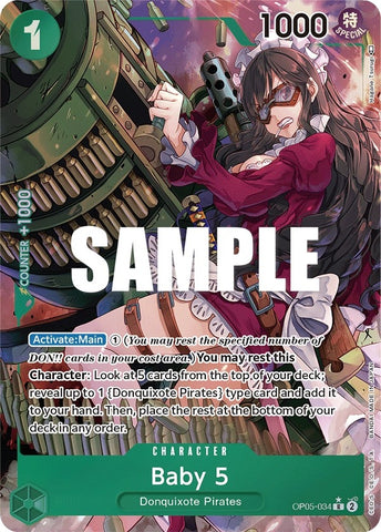 Image for Baby 5 (034) (Alternate Art) (OP05-034) [Awakening of the New Era] - One Piece Card Game