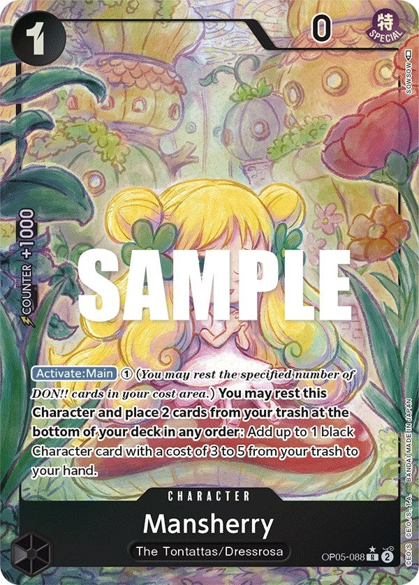 Image for Mansherry (Alternate Art) (OP05-088) [Awakening of the New Era] - One Piece Card Game