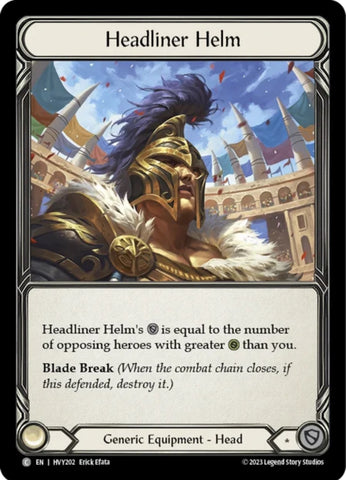 Headliner Helm [HVY202] (Heavy Hitters) Cold Foil