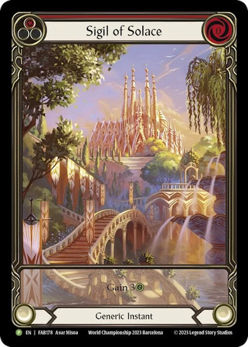 Sigil of Solace [FAB178] (Promo) Rainbow Foil
