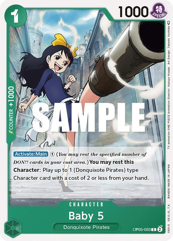 Image for Baby 5 (033) (OP05-033) [Awakening of the New Era] - One Piece Card Game