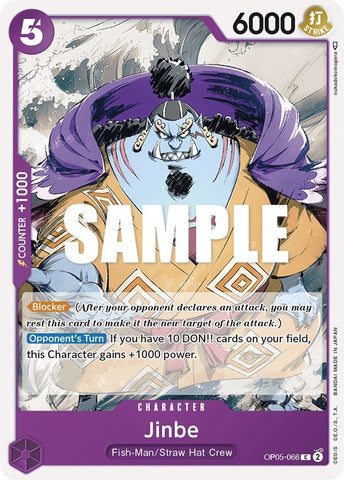 Image for Jinbe (OP05-066) [Awakening of the New Era] - One Piece Card Game