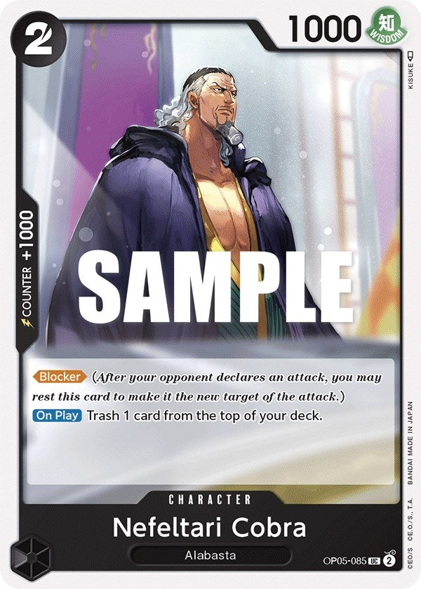 Image for Nefeltari Cobra (OP05-085) [Awakening of the New Era] - One Piece Card Game