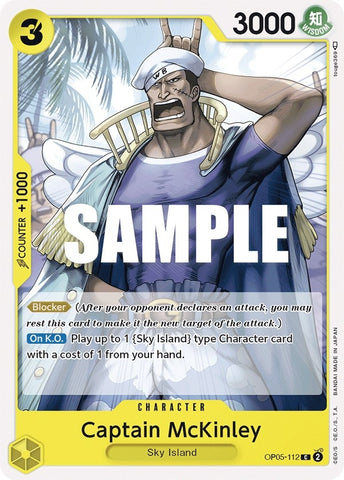 Image for Captain McKinley (OP05-112) [Awakening of the New Era] - One Piece Card Game