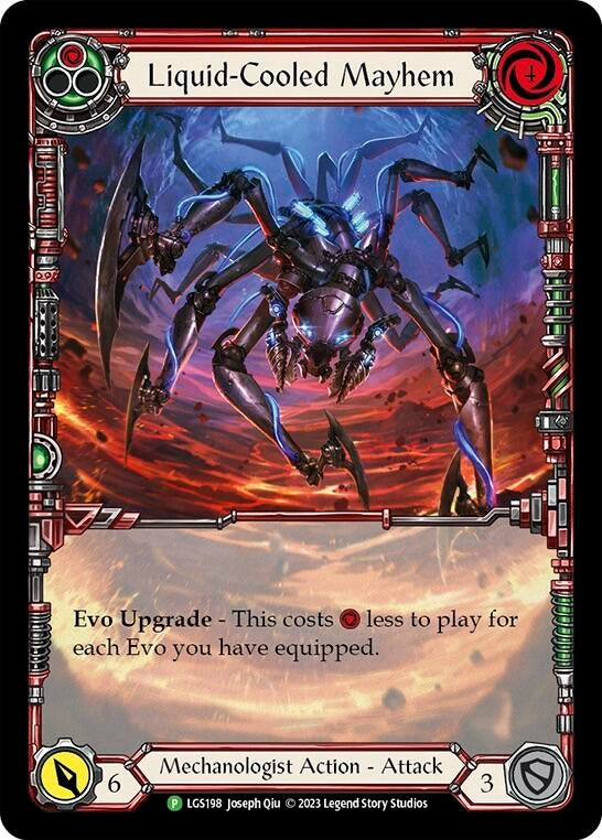 Liquid-Cooled Mayhem (Red) [LGS198] (Promo) Rainbow Foil
