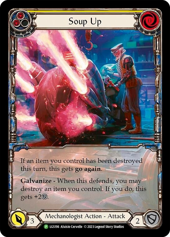 Soup Up (Yellow) [LGS196] (Promo) Rainbow Foil