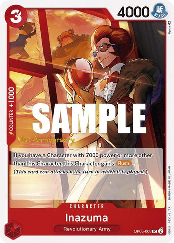 Image for Inazuma (OP05-003) [Awakening of the New Era: 1st Anniversary Tournament Cards] - One Piece Card Game