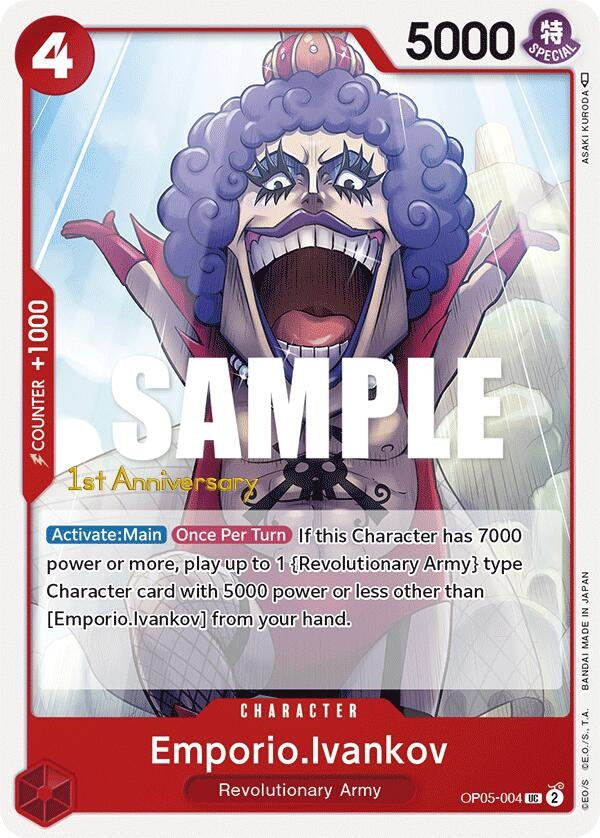 Image for Emporio.Ivankov (OP05-004) [Awakening of the New Era: 1st Anniversary Tournament Cards] - One Piece Card Game