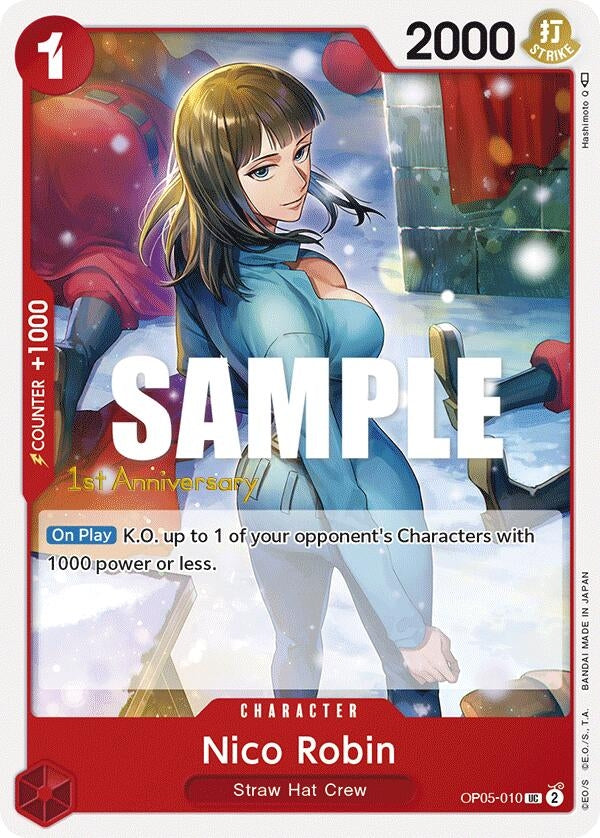 Image for Nico Robin (OP05-010) [Awakening of the New Era: 1st Anniversary Tournament Cards] - One Piece Card Game